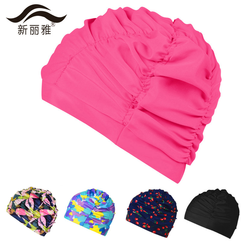 包邮 新款男女通用时尚舒适布泳帽 成人加大不勒头长发护耳游泳帽_中国法律网推荐商城