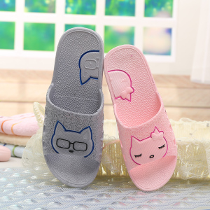 防滑厚底塑料浴室拖鞋