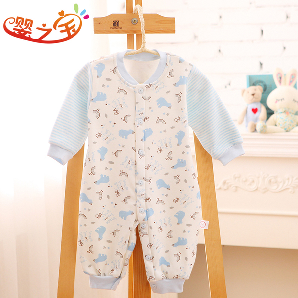 正品哈衣 安米小熊初生婴儿连体衣宝宝保暖内
