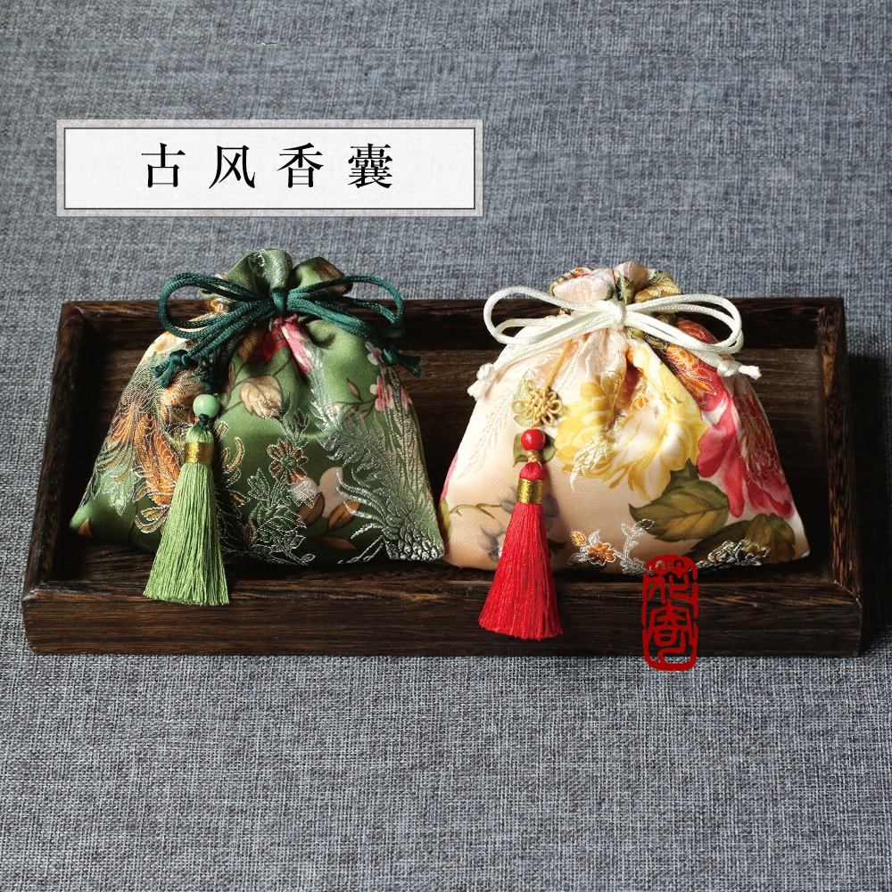 花寄手工香包香囊香袋 古风荷包 古装宫廷道具车挂袋胎发首饰空袋
