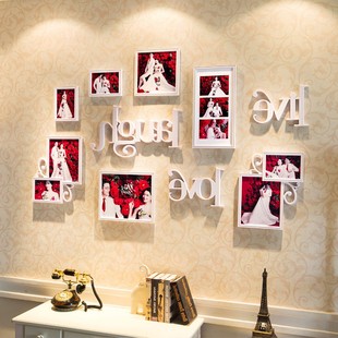 照片墙欧式相框墙创意客厅相片框组合墙上卧室温馨墙壁装饰品画框