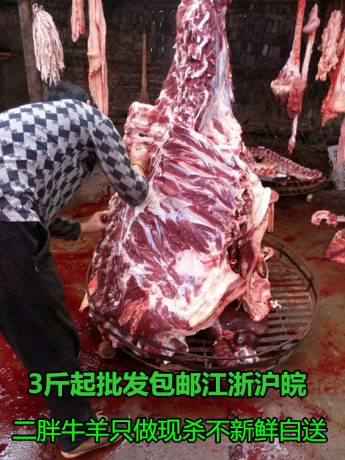 新鲜现杀牛肉生牛肉黄牛肉腱子肉后腿肉精肉牛里脊5斤包邮江浙沪