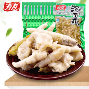 重庆特产有友泡椒凤爪100g*10
