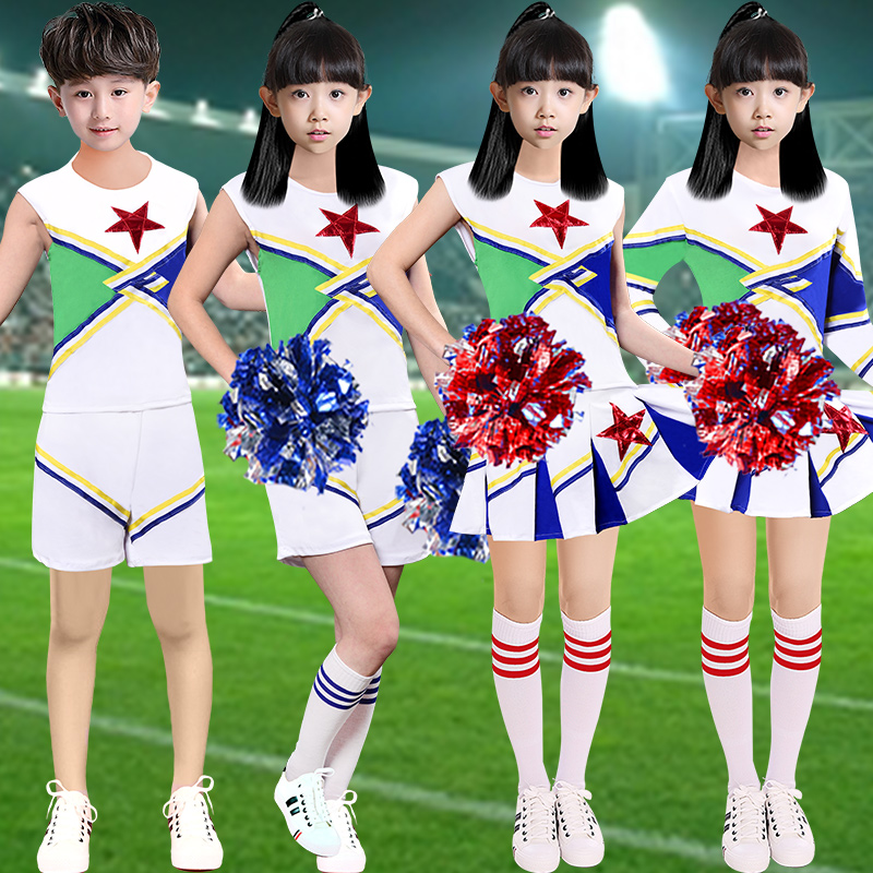 儿童啦啦操舞蹈演出服中小学生拉拉队表演服校园运动会健美操服装