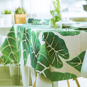 清新田园棉麻餐桌布