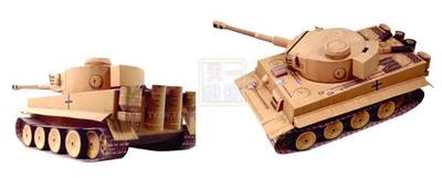 二战德国虎式坦克纸模型军事玩具益智手工折纸天一纸艺人气精品