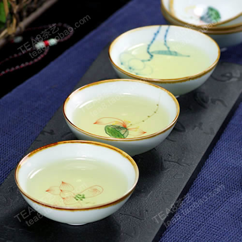 景德镇手绘杯 青瓷品茗杯 青花小杯/小茶碗 功夫茶具