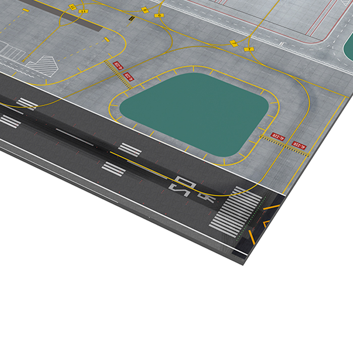 1:400 客机模型 展示 15机位 超大机场 图纸(配跑道,滑行道)