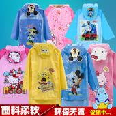 包邮 学生雨衣 儿童雨衣加厚带书包位卡通雨披男女童小孩幼儿园时尚