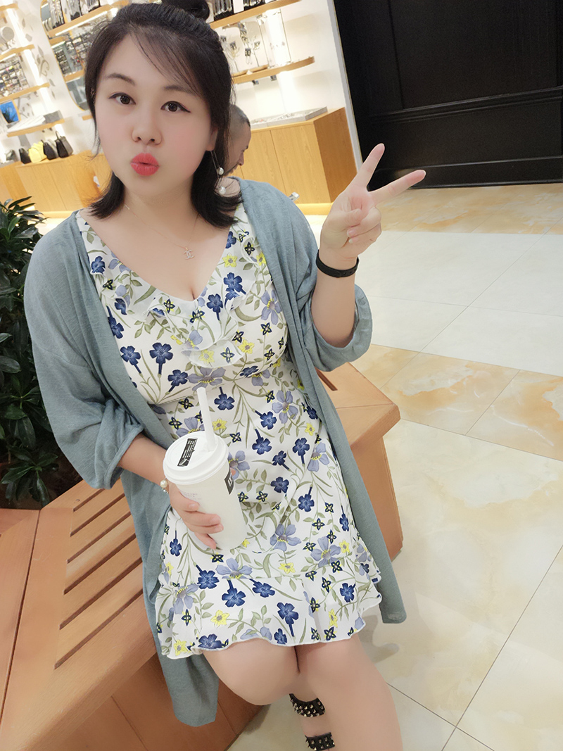 大码女装2017夏装新款胖mm胖妹妹宽松薄款显瘦空调防晒200斤开衫