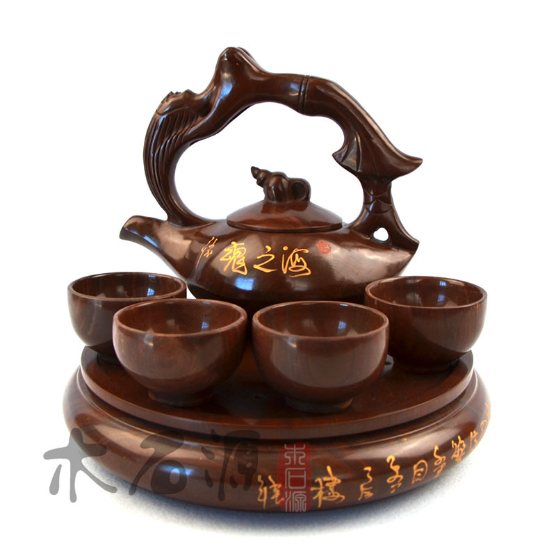 【清幽】养生茶具木鱼石茶壶手工茶具海之魂提梁茶壶礼品