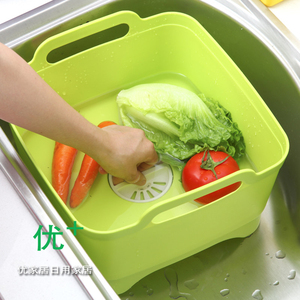 厨房塑料洗菜篮