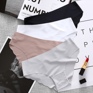 三送一无痕冰丝一片式内裤