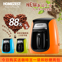 313 迷你单双杯煮咖啡机家用全自动滴漏咖啡壶泡茶HOMEZEST