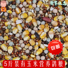 有玉米鸽粮赛飞营养饲料鸟食信鸽观赏鸽肉鸽粮鸽子食 5斤装 包邮