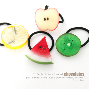 韩国柠檬发圈发夹发饰