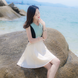 小香风气质无袖连衣裙