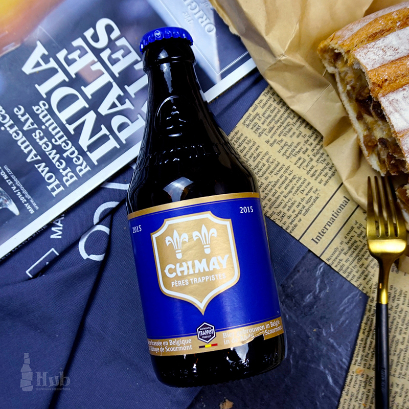 比利时原装进口智美蓝帽精酿啤酒chimay blue整箱330ml*24瓶装