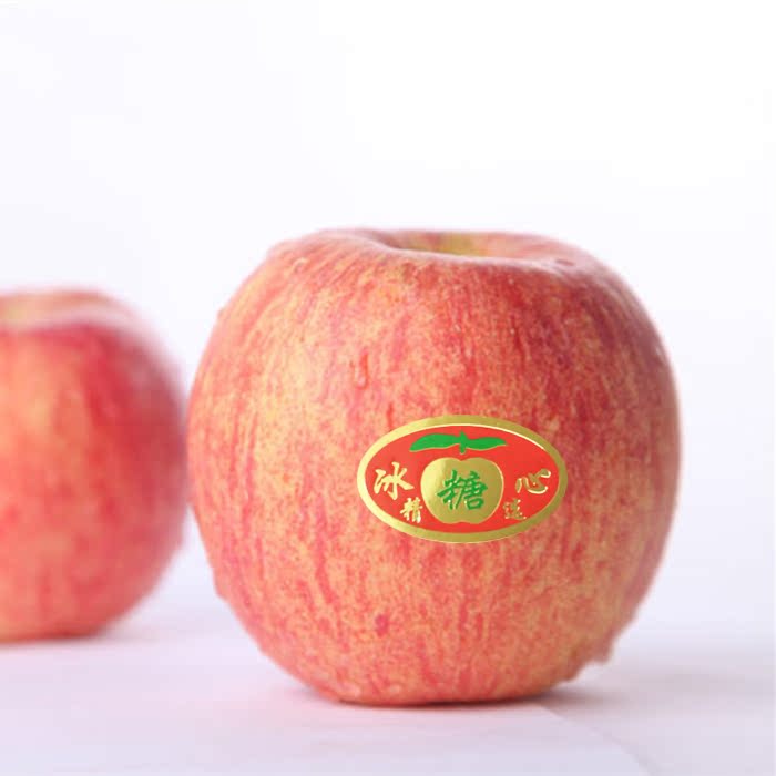 水果标签贴纸商标 200张冰糖心苹果标签贴纸
