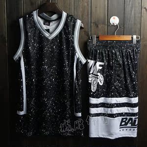 新款篮球服套装男 篮球服空白版DIY定制 比赛球