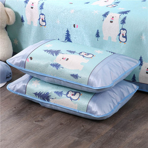 卡通冰丝凉席三件套