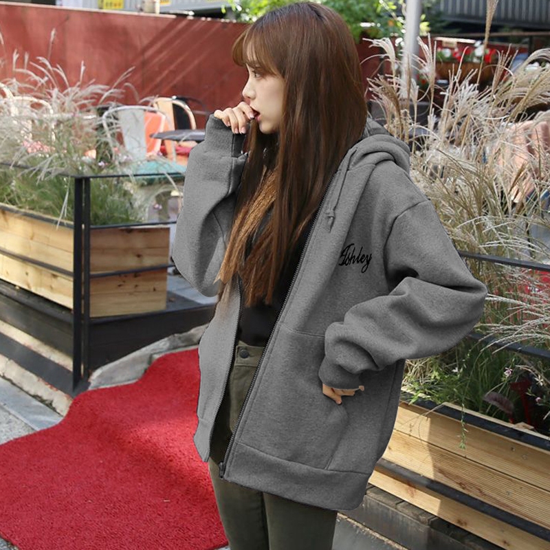 女装棒球服韩版秋季学院风BF百搭带帽外套加绒外衣服短款学生卫衣
