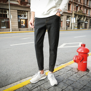 青少年九分牛仔裤