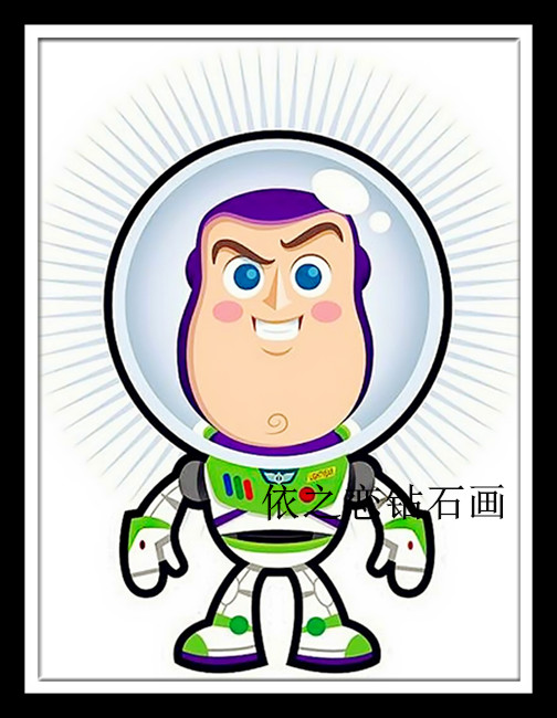 diy满钻钻石绣卡通动画玩具总动员巴斯光年钻石画十字绣方钻圆钻