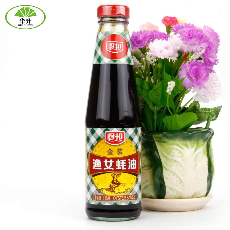 华升食品美味鲜厨邦金装渔女蚝油315g精选上等浓缩蚝汁腌肉炒菜