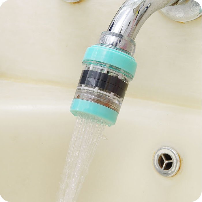 家用厨房水龙头过滤器麦饭石磁化净水器自来水滤水器浴室节水器