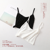 裹胸抹胸 夏季莫代尔工字吊带打底背心百搭少女细带防走光交叉修身