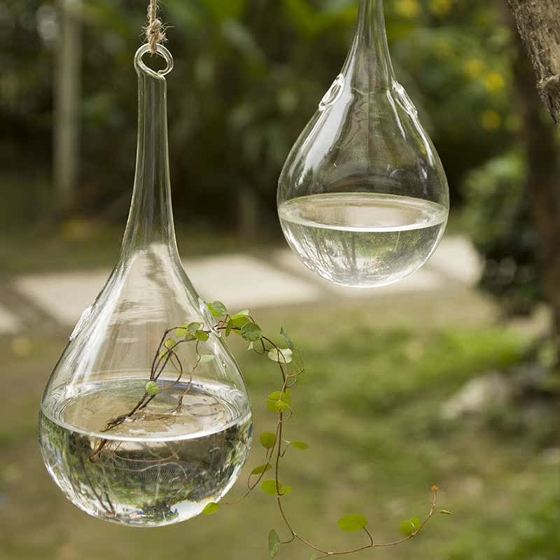 正品[悬挂花瓶]自制悬挂花瓶评测 悬挂式透明玻