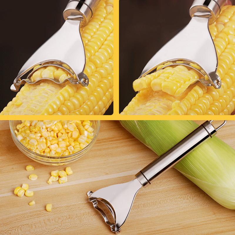 剥玉米器304不锈钢刨玉米脱粒器削玉米刀刨粒削粒器厨房小工具