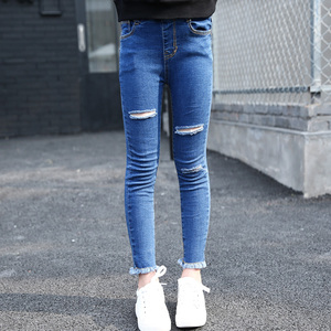 女童秋季牛仔裤