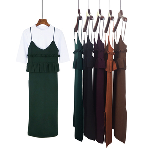 春秋季装针织连衣裙