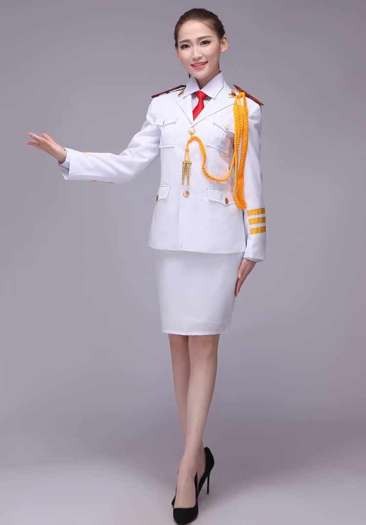 升旗手服装国旗班仪仗队军装礼服舞台演出服女乐队军鼓海军制服套