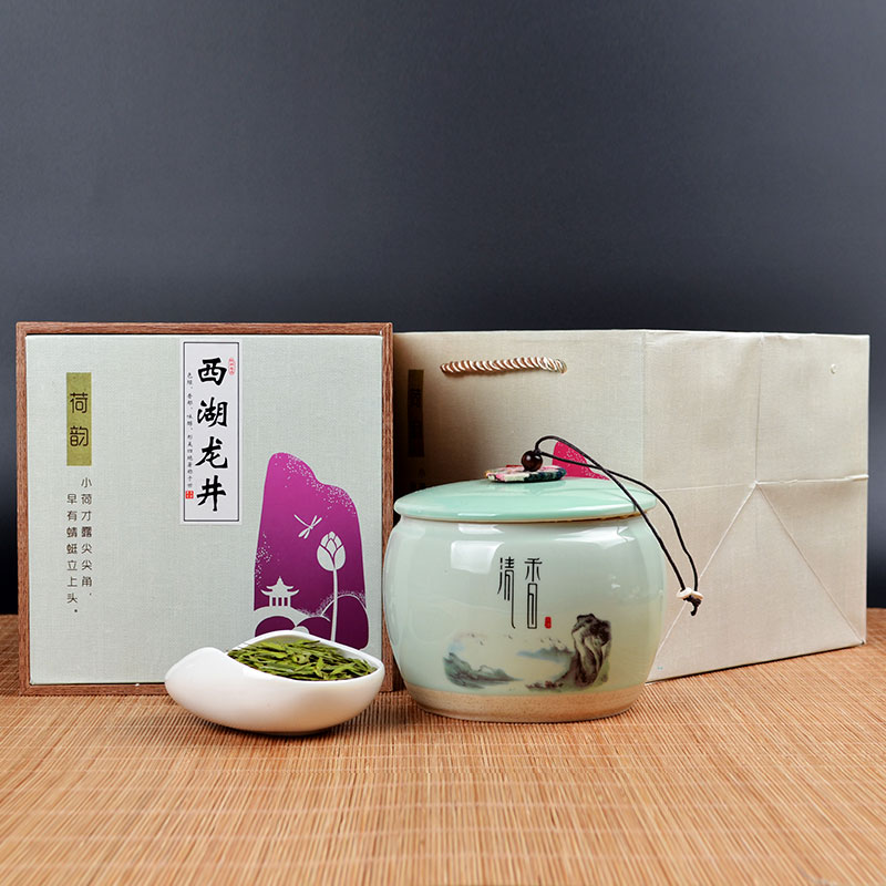 2016新茶绿茶正宗明前特级西湖龙井茶礼盒装 茶叶龙井茶节日送礼