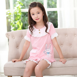 夏季女童短袖睡衣