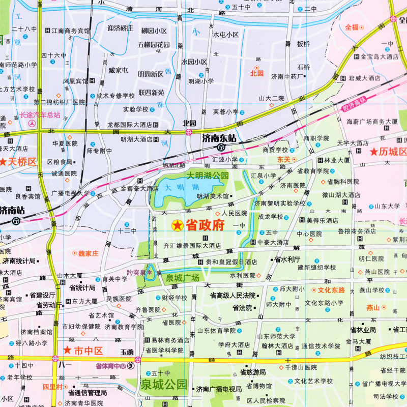 【急速发货】山东省交通旅游图 2017新版 撕不烂防水耐磨 一大张地图图片