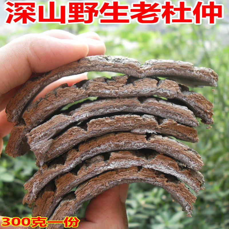 神农架深山纯野生杜仲皮丝绵树皮厚皮可煲汤泡酒杜仲茶中药材特产