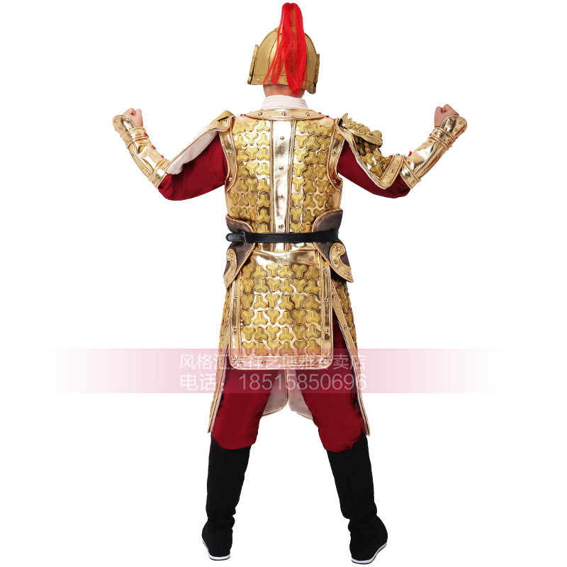 新款古代盔甲演出服装古代黄金甲盔甲成人可穿盔甲年会舞台服装