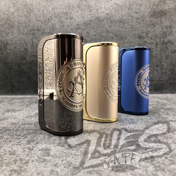 挺进者限量版钨钢电子烟大烟雾asvape strider vo75w温控调压盒子