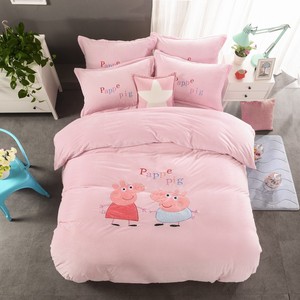 小猪佩奇水晶绒四件套