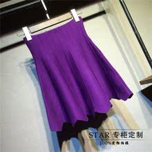 短裙秋冬款2014新款荷叶边针织<em>半身</em>裙<em>篷篷</em>裙