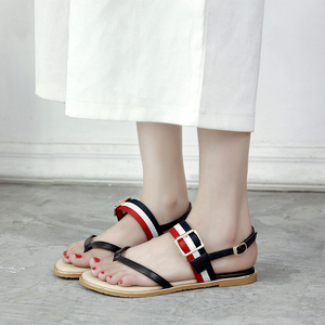 平底夹脚沙滩凉鞋