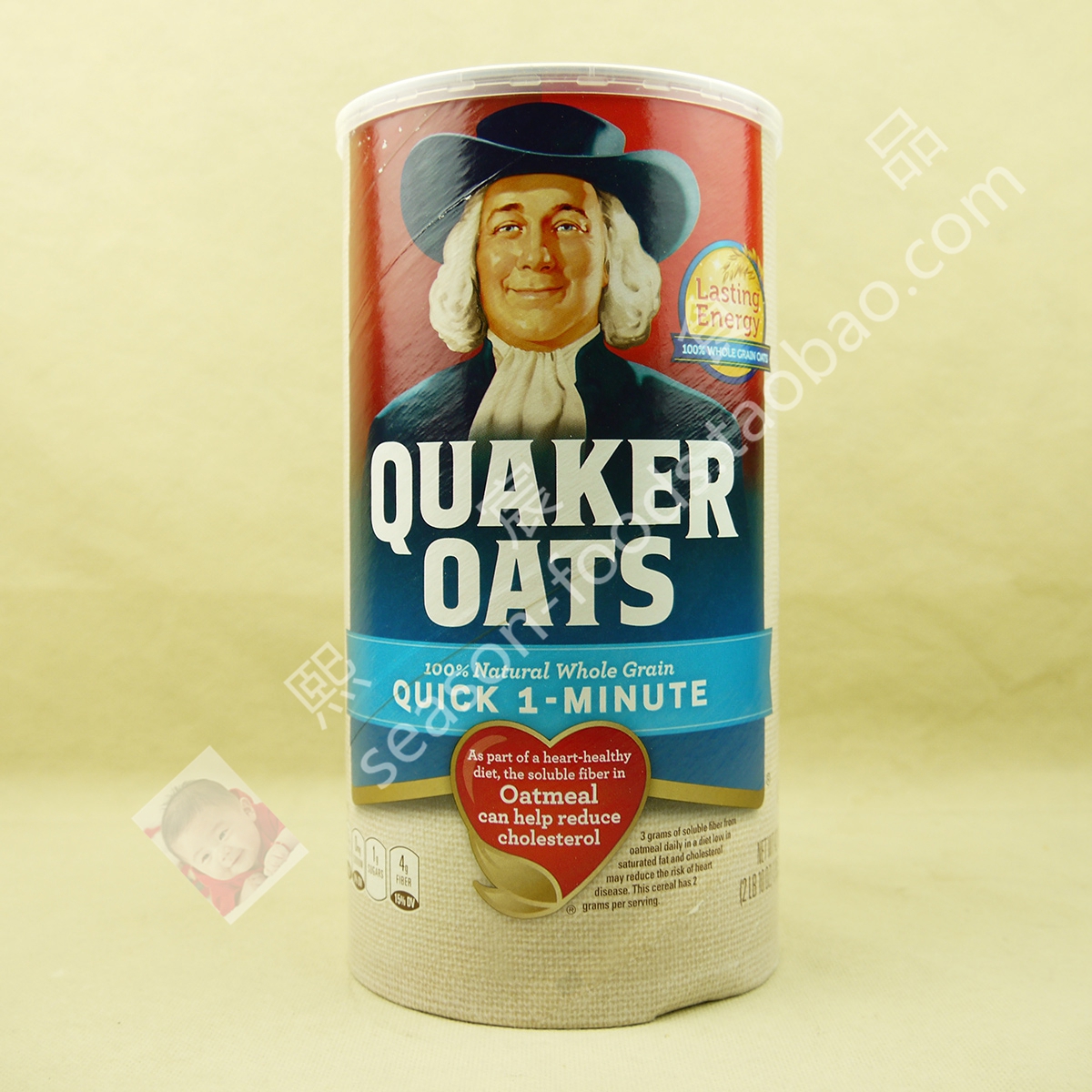 quaker instant oats 桂格 速食燕麦片1190g早餐麦片即食冲饮麦片