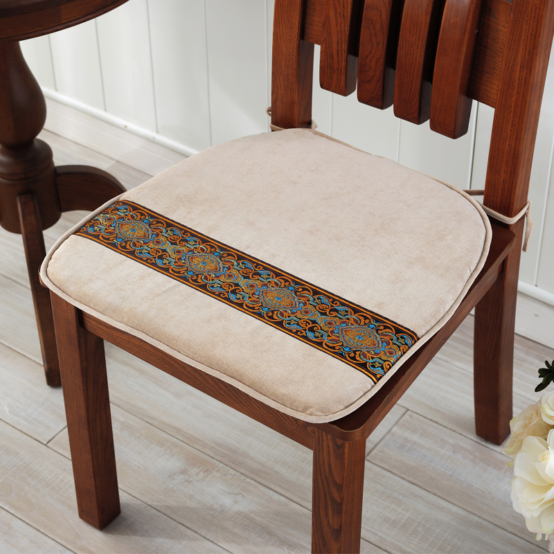 亚星中式简约餐椅垫 椅子坐垫红木椅子垫沙发坐垫秋冬加厚坐垫
