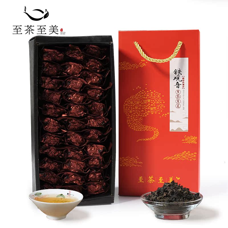 安溪铁观音浓香型礼盒装特级秋茶高山乌龙茶传统碳焙陈年老茶包邮