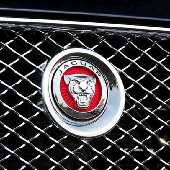 捷豹中网标xf xj xjl原装豹头前标志jaguar车标改装车头标车贴