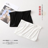 裹胸抹胸打底防走光内搭内衣围胸白色女夏薄款 莫代尔学生纯棉短款